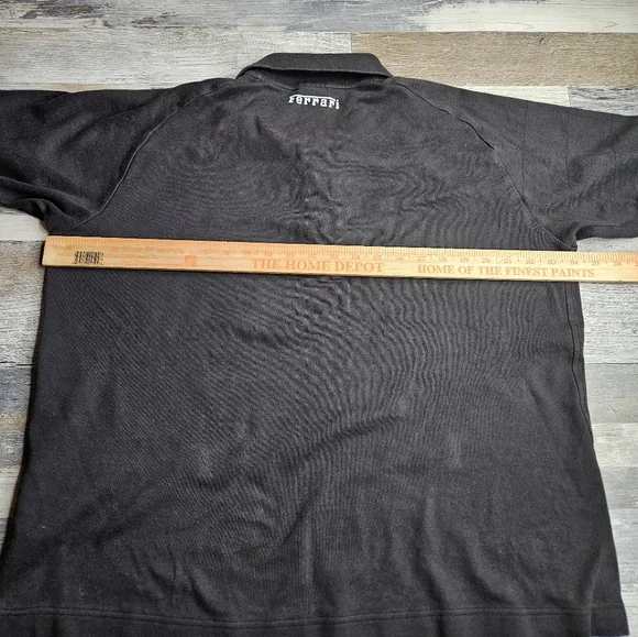 Puma X Ferrari Black Polo Shirt Men's XL - Picture 9 of 11